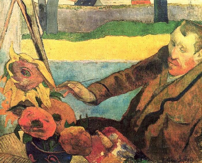 Paul Gauguin Van Gogh Painting Sunflowers china oil painting image